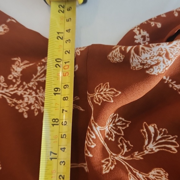 Shein 3x Long Cardigan Floral Brown White - Picture 9 of 11